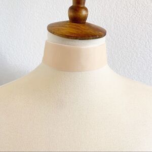 BOGO! Pale Peach Velvet Choker Necklace Boho Goth
